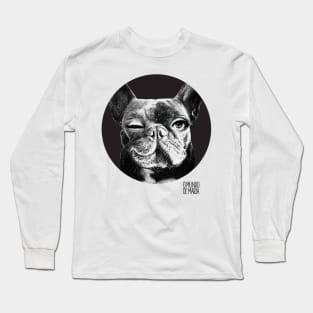 French bulldog eye Fornasetti Long Sleeve T-Shirt